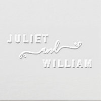 Simple heart Elegant Minimalist Wedding Monogram