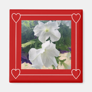 Simple Heart Frame Add Photo Valentine's Day Magnet