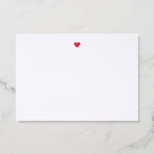 Simple Heart Letterpress Note Card