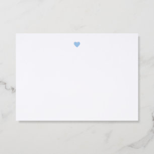 Simple Heart Letterpress Photo Cards