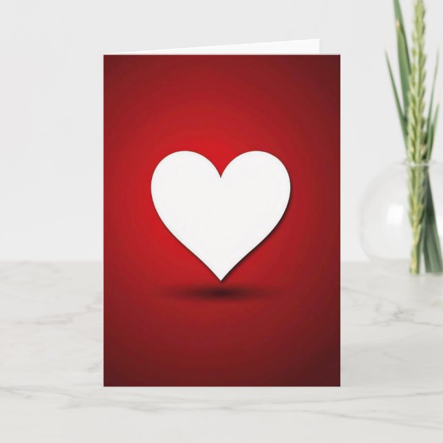 Simple Heart Love Card (Front)