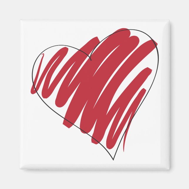 Simple Heart Magnet (Front)