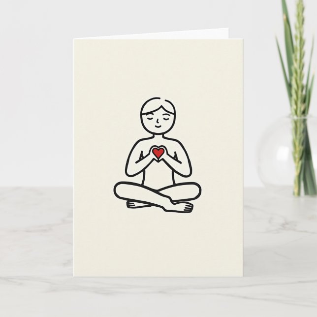 Simple Heart Meditation Card (Front)