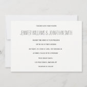 Simple heart monogram wedding invitations | Zazzle