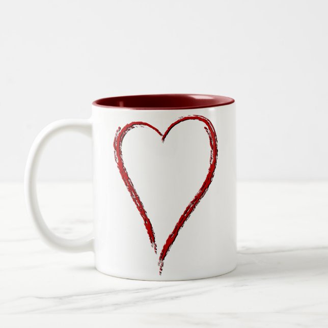 Simple Heart Mug (Left)