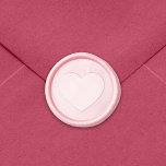 Simple Heart Wax Seal Sticker<br><div class="desc">Simple Heart Wax Seal Sticker. To add text click "customize".

*Please note that the Zazzle Watermark that appears in the zoom preview will NOT appear on the final printed product.

© Rosewood and Citrus</div>