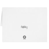 Simple Hello Blank Inside Greeting Card (Back Horizontal)