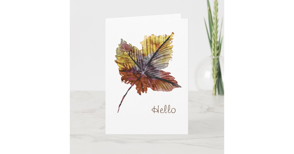Simple Hello Card for Friend | Zazzle