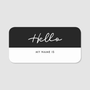 Simple Hello my name is Dry Erase Tag