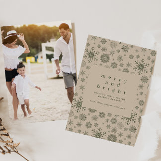 Simple Holiday Card with Photo