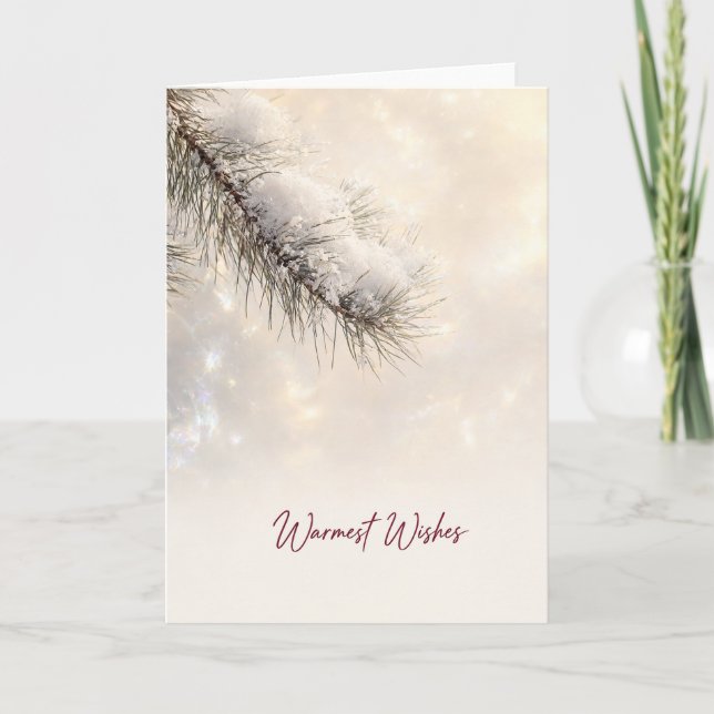Simple Holiday Message Card (Front)