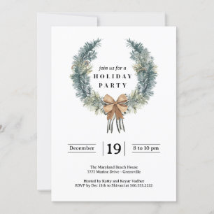 Simple Holiday Party Invitation