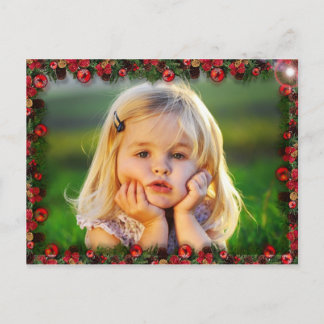 SIMPLE HOLIDAY PHOTO POSTCARD CANDY FONT