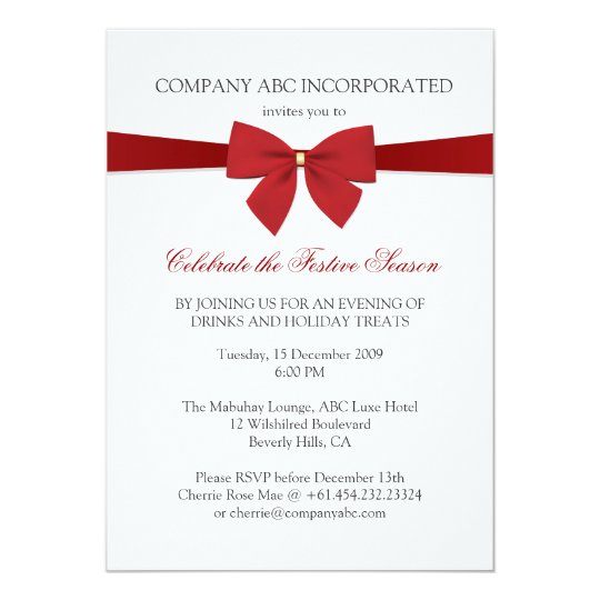 simple holiday red ribbon