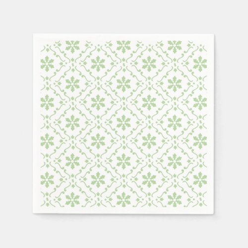 Simple Holiday Snowflake Pattern Classy Napkins