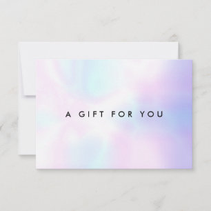 Simple Holographic Gift Certificate