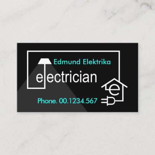 Simple Home Electrical Circuit Business Card