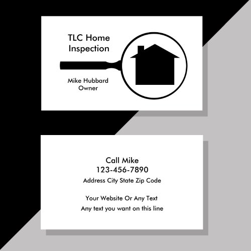 Simple Home Inspection Business Card