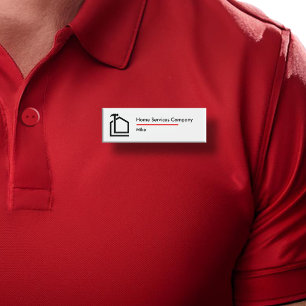 Simple Home Services Staff Name ID Badges
