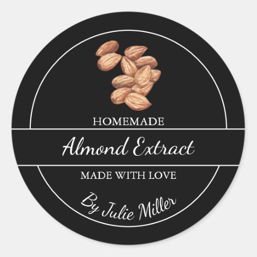 Simple Homemade Almond Extract Label