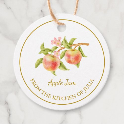 Simple Homemade Apple Jam Hang Tag l White