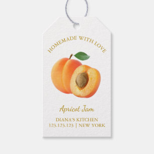 Simple Homemade Apricot Jam Hang Tag l White