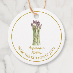 Simple Homemade Asparagus Pickles Hang Tag