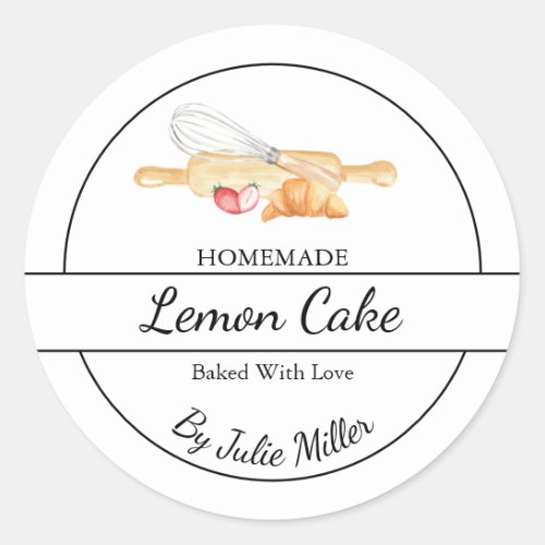 Simple Homemade Baking Label