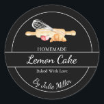 Simple Homemade Baking Label Black<br><div class="desc">Special for you!</div>