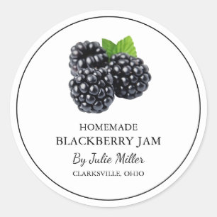 Simple Homemade Blackberry Jam Label