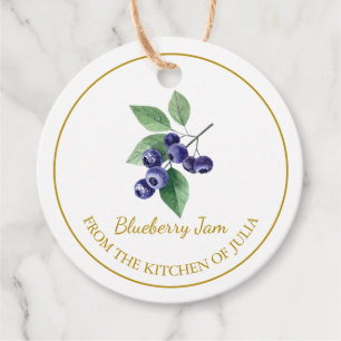 Simple Homemade Blueberry Jam Hang Tag l White