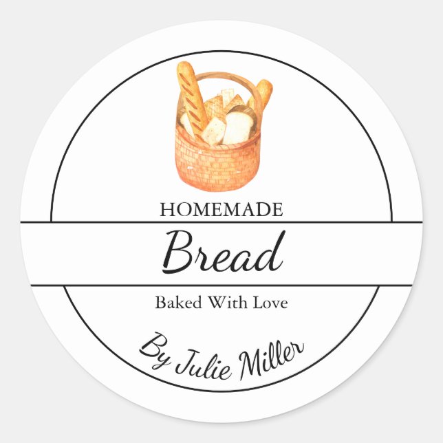 Simple Homemade Bread Label (Front)