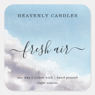 Simple Homemade Candle Sticker Labels