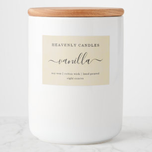 Simple Homemade Candle Sticker Labels
