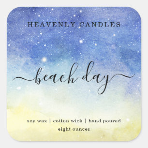 Simple Homemade Candle Sticker Labels