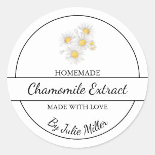 Simple Homemade Chamomile Extract Label