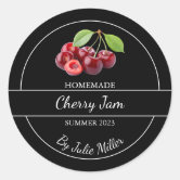 Cherry Jam label | Zazzle