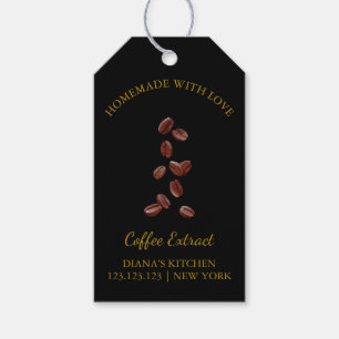 Simple Homemade Coffee Extract Hang Tag l Black