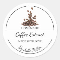 Simple Homemade Coffee Extract Label