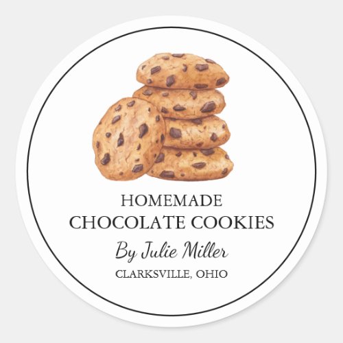 Simple Homemade Cookies Label