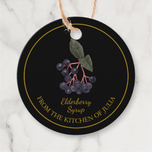 Simple Homemade Elderberry Syrup Hang Tag