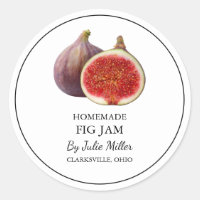 Simple Homemade Fig Jam Label
