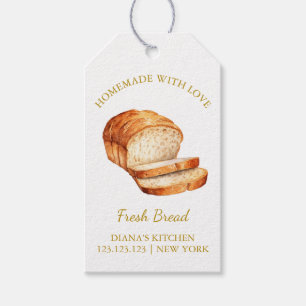 Simple Homemade Fresh Bread Hang Tag White