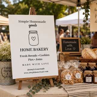 Simple Homemade Goods Cottage Made with Love Foam Board