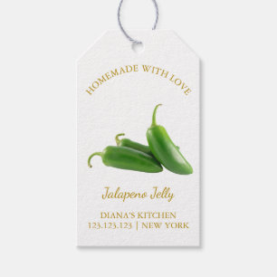 Simple Homemade Jalapeno Jelly Hang Tag White