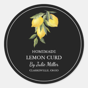 Simple Homemade Lemon Curd Label
