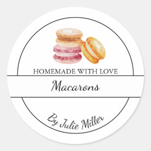 Simple Homemade Macarons Label