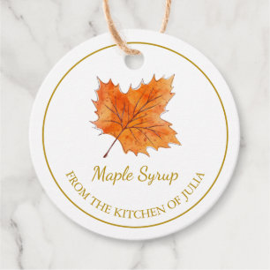 Simple Homemade Maple Syrup Hang Tag l White