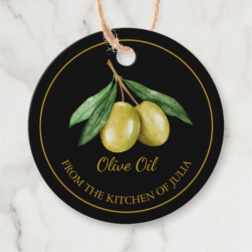 Simple Homemade Olive Oil Hang Tag l White