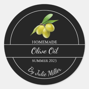Simple Homemade Olive Oil Label